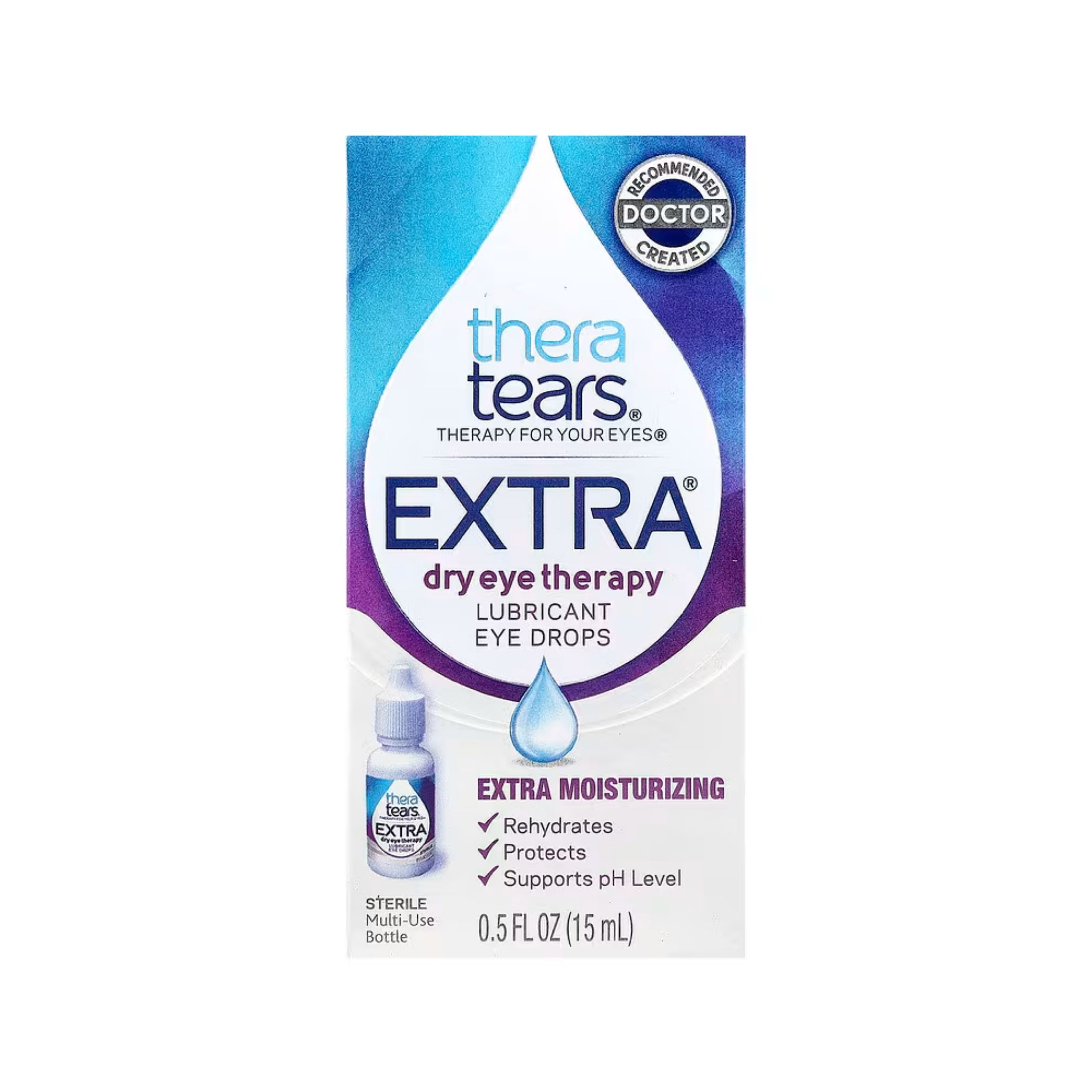 TheraTears Lubricant Eye Drops Extra Dry Therapy - 0.5 Fluid Ounce