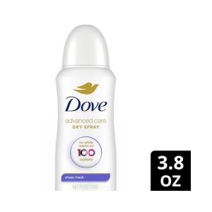 Dove Advanced Care Dry Spray Invisible Sheer Fresh Antiperspirant Deodorant, 3.8 Oz