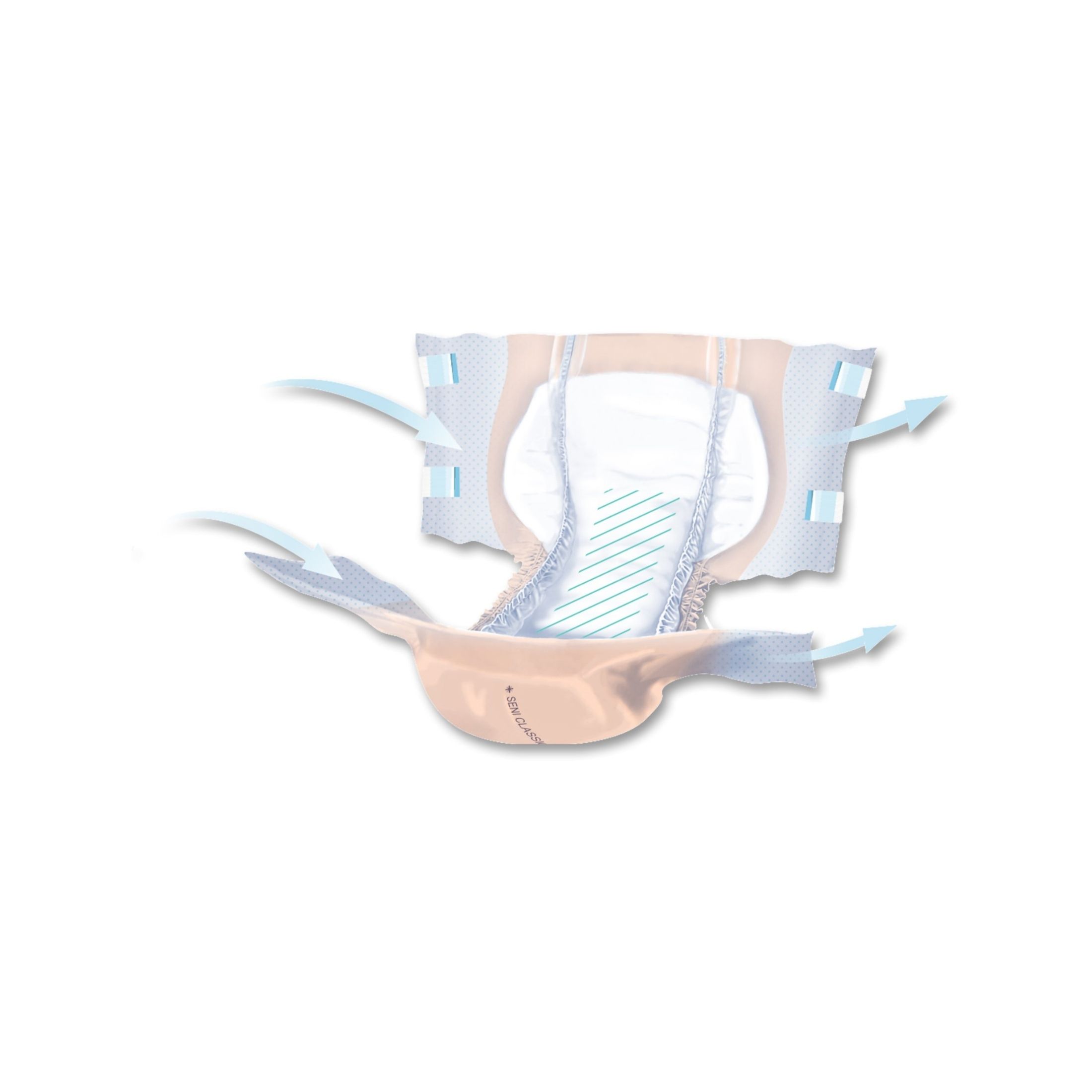 Seni Classic Plus Moderate To Heavy Absorbency Incontinence Brief, X-Large 1163868