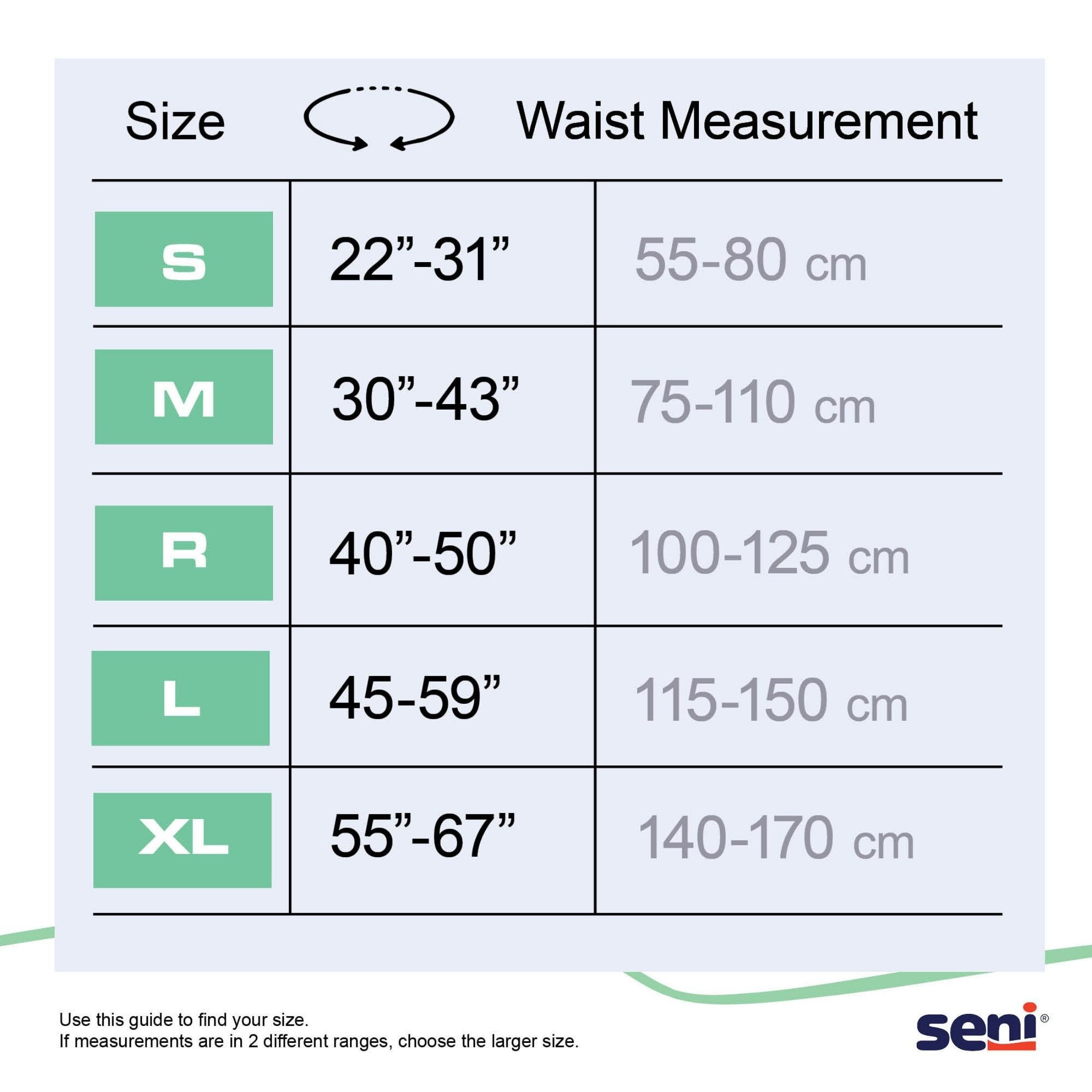 Seni Super Plus Adult Incontinence Brief M Heavy Absorbency Breathable / Overnight, S-ME25-BP1, Severe