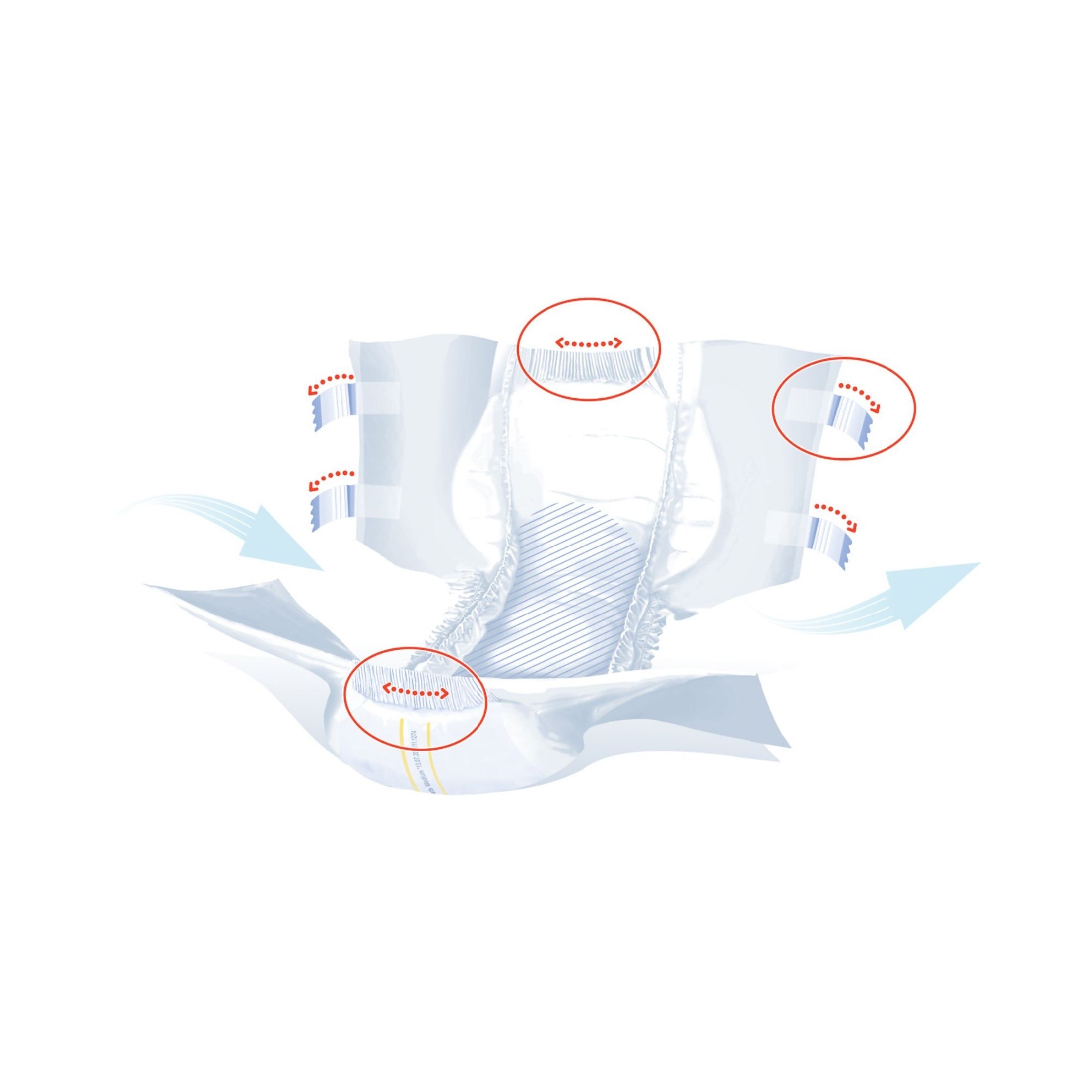 Seni Super Plus Adult Incontinence Brief M Heavy Absorbency Breathable / Overnight, S-ME25-BP1, Severe