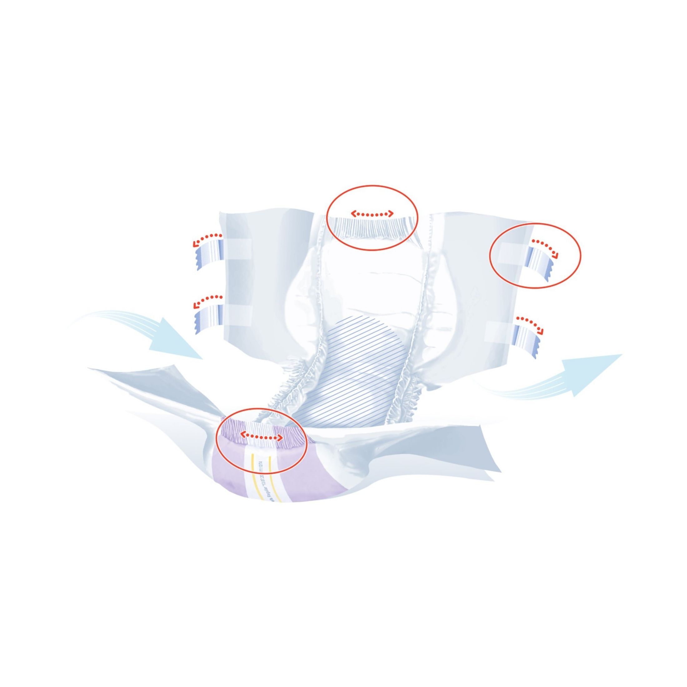 Seni Super Plus Adult Incontinence Brief Regular Heavy Absorbency Breathable / Overnight, S-RE25-BP1, Severe