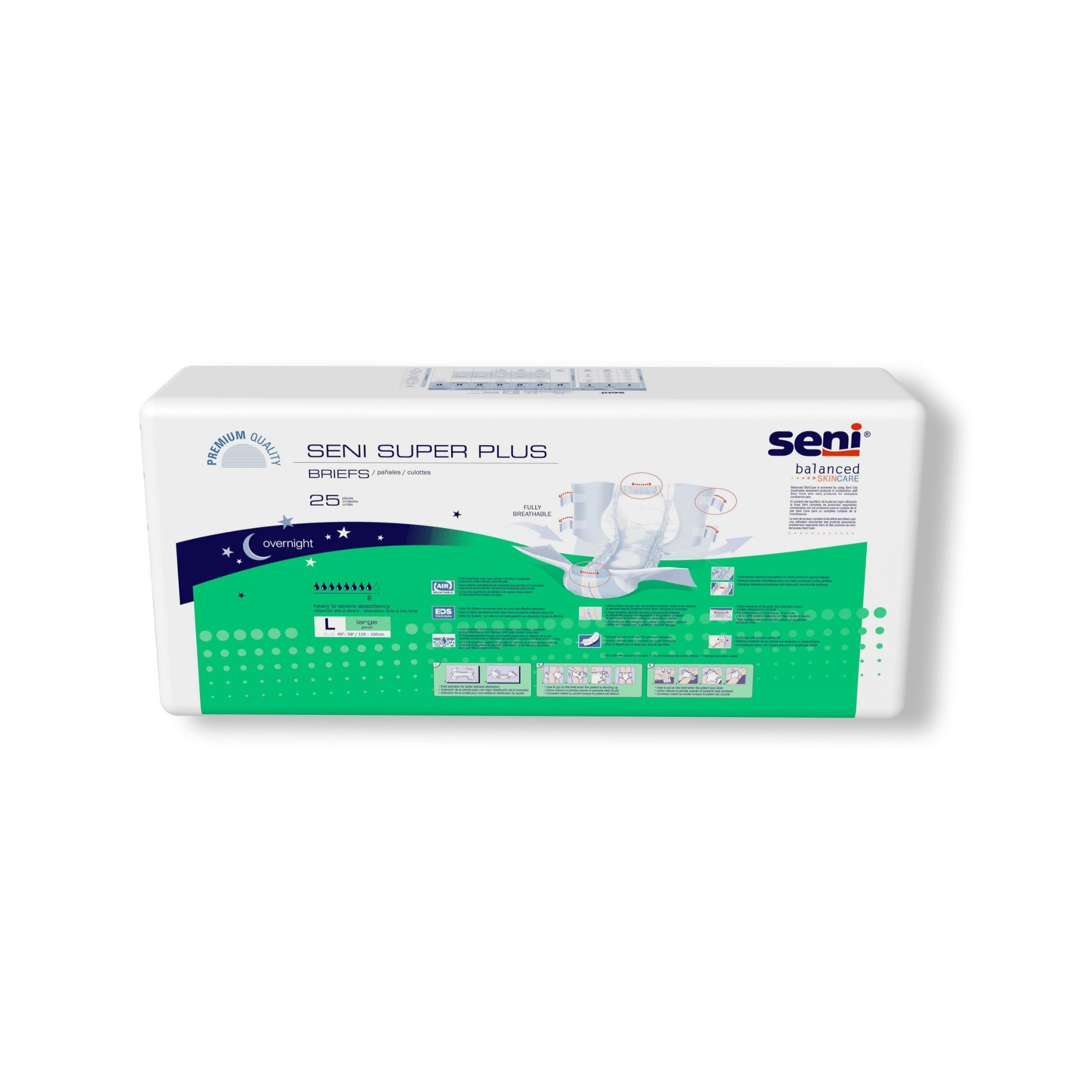 Seni Super Plus Briefs Large Severe Absorbency - 3 Pks Of 25
