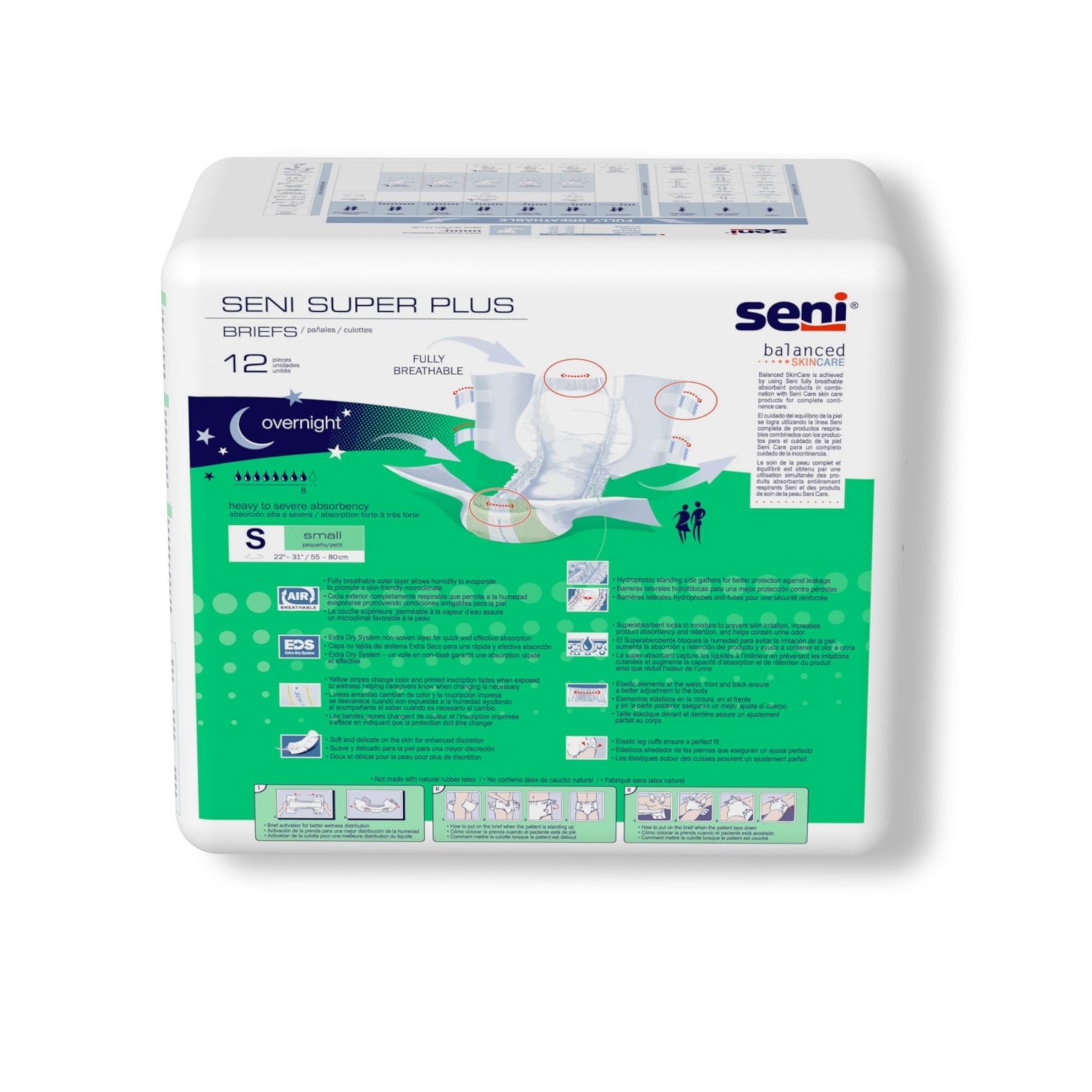 Seni Super Plus Heavy To Severe Absorbency Incontinence Brief, Small 1163827