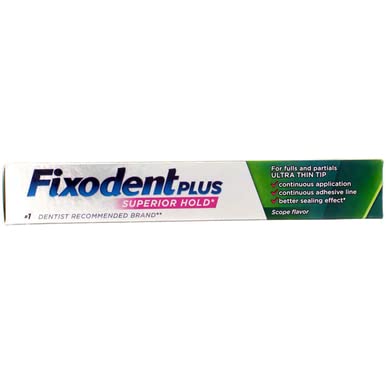 Fixodent Plus Denture Adhesive Cream, Superior Hold, 2 Oz