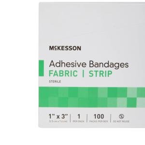 McKesson Adhesive Bandages Fabric Strips 1 X3 - 100ct