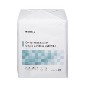 McKesson Brand Sterile Conforming Bandage, 3 Inch X 4-1/10 Yard MK