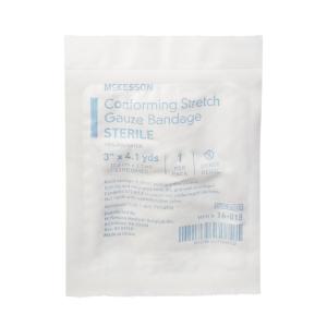 McKesson Brand Sterile Conforming Bandage, 3 Inch X 4-1/10 Yard MK