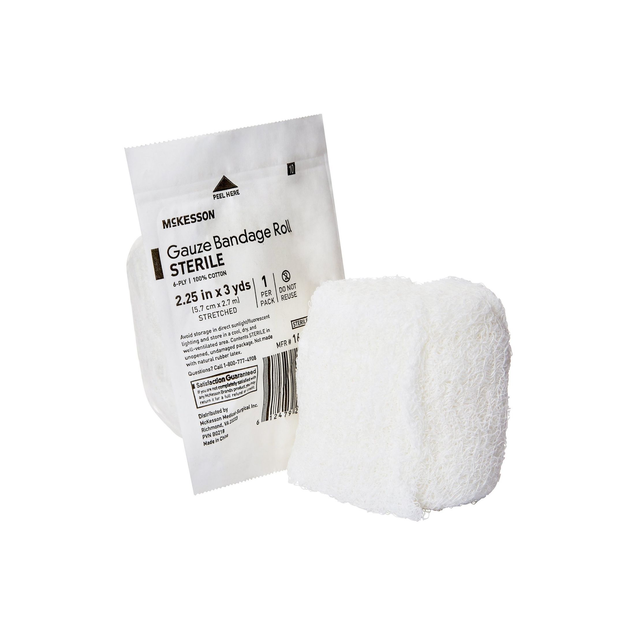 McKesson Fluff Bandage Roll 2-1/4 Inch X 3 Yard, 1 Roll