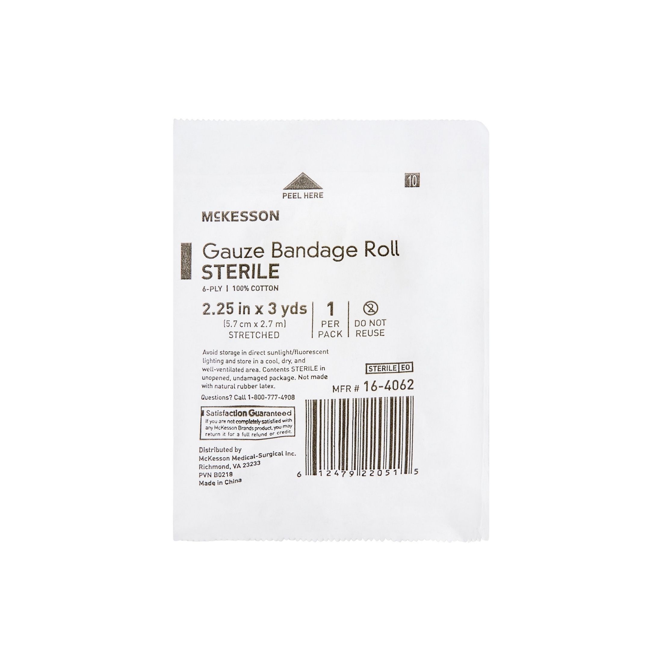 McKesson Fluff Bandage Roll 2-1/4 Inch X 3 Yard, 1 Roll