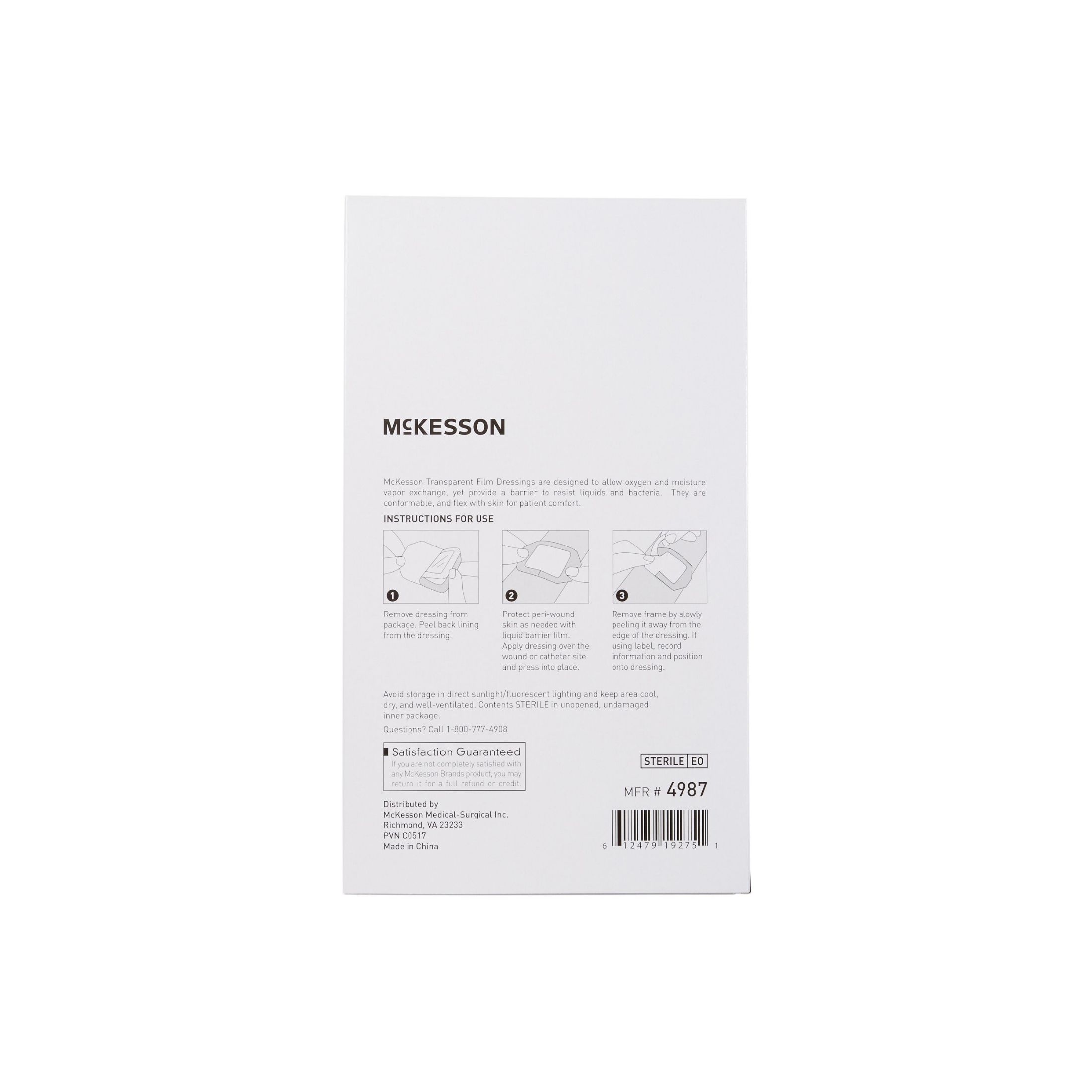 McKesson Transparent Film Dressing, Count Of 1