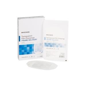 McKesson Transparent Film Dressing Framed Octagon 4" X 4-3/4" Sterile