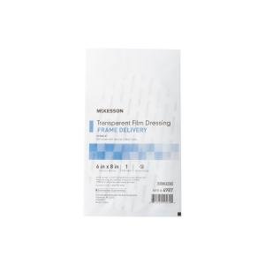 McKesson Transparent Film Dressings Frame Delivery 6 X8