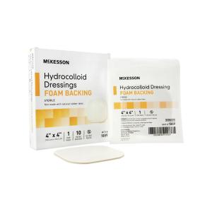 McKesson Hydrocolloid Dressing Foam Backing 4 X4