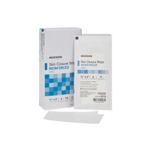 McKesson Skin Closure Strips Reinforced 1/2 Inch X 4 Inches - 50 Packs Of
