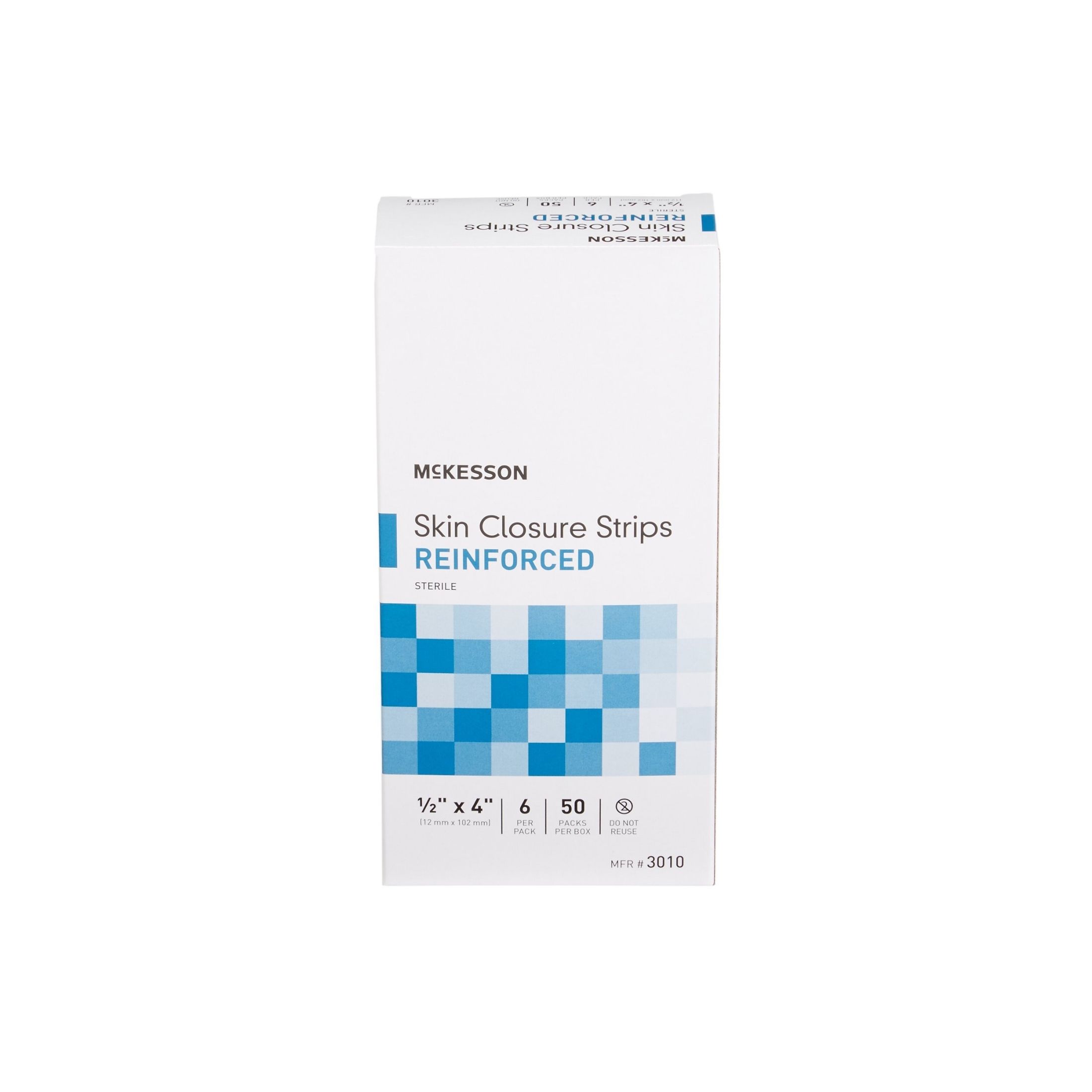 McKesson Skin Closure Strips Reinforced 1/2 Inch X 4 Inches - 50 Packs Of