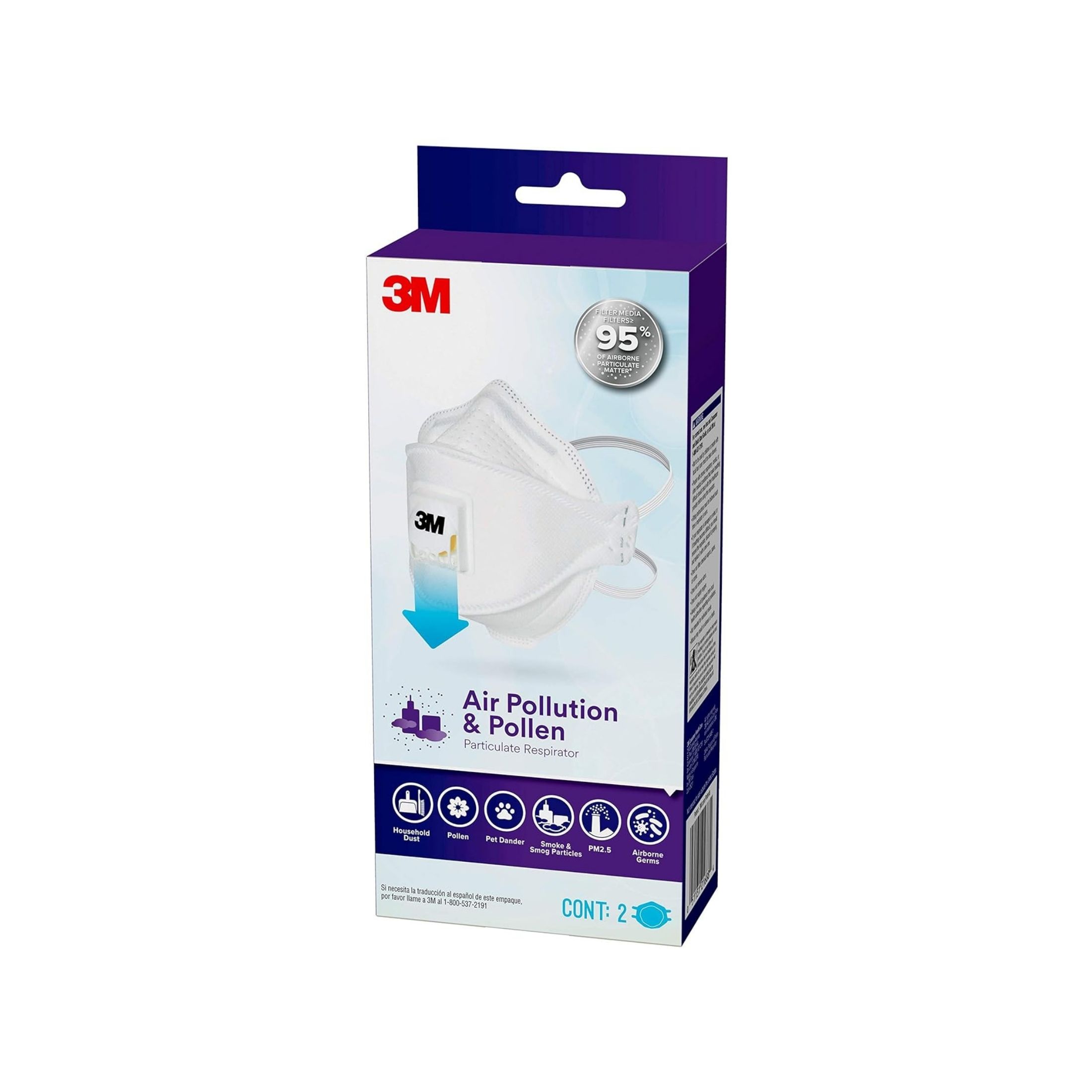 3M Air Pollution & Pollen Particulate Respirator