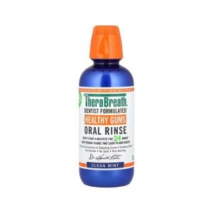 TheraBreath Oral Rinse, Healthy Gums, Clean Mint 16 Fl Oz