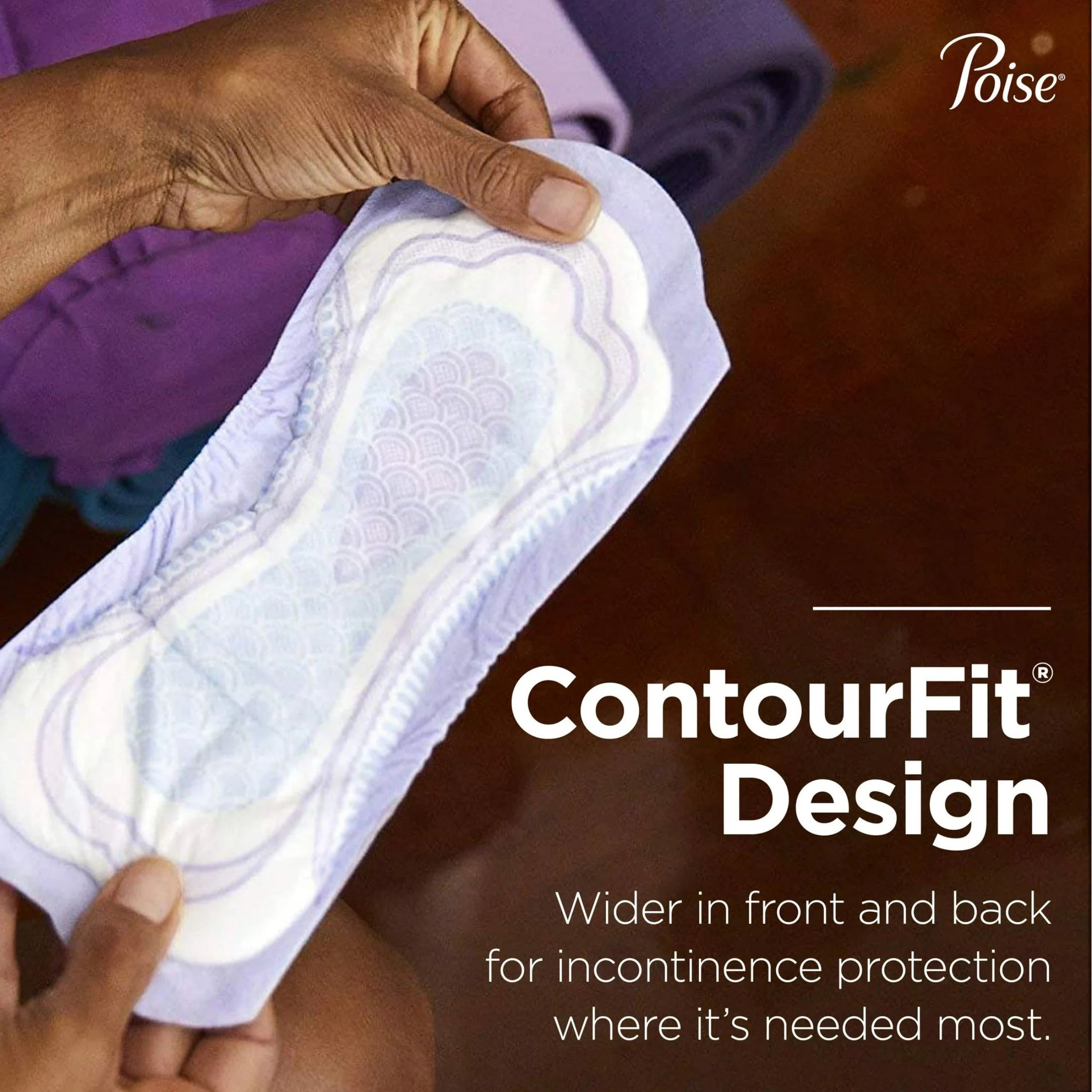 Poise Moderate Absorbency Incontinence Pads, Long, 16 Count