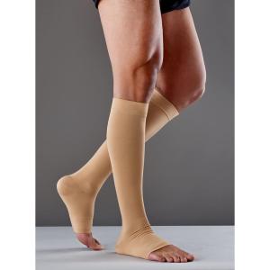 Futuro Stockings, Open Toe Knee Length, Unisex, Medium, Beige