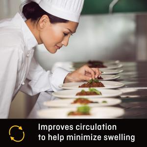 Futuro Moderate Compression Trouser Socks For Women, Black, Large