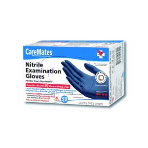 CareMates Powder Free Nitrile Examination Gloves Medium