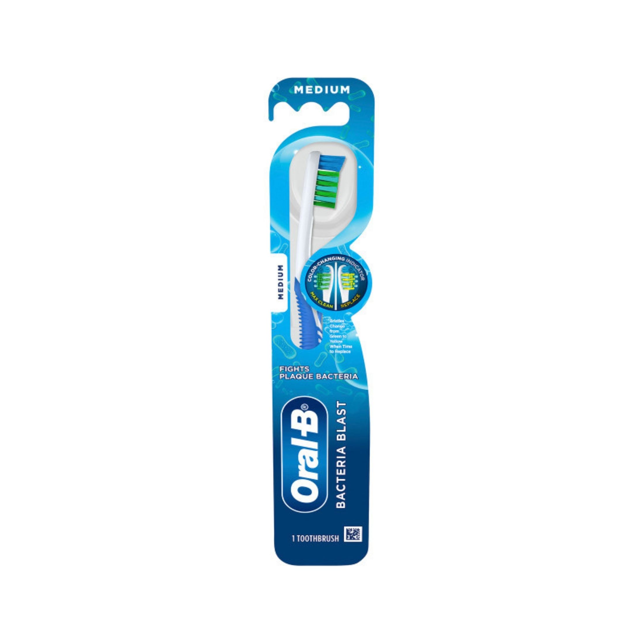 Oral-B Bacteria Blast Manual Toothbrush, Soft, 1 Count