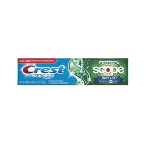 Crest Complete Plus Scope Outlast + Whitening Long Lasting Mint Fluoride Toothpaste, 5.4 Oz