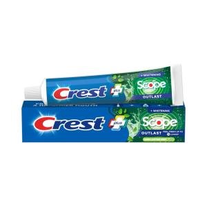 Crest Complete Plus Scope Outlast + Whitening Long Lasting Mint Fluoride Toothpaste, 5.4 Oz