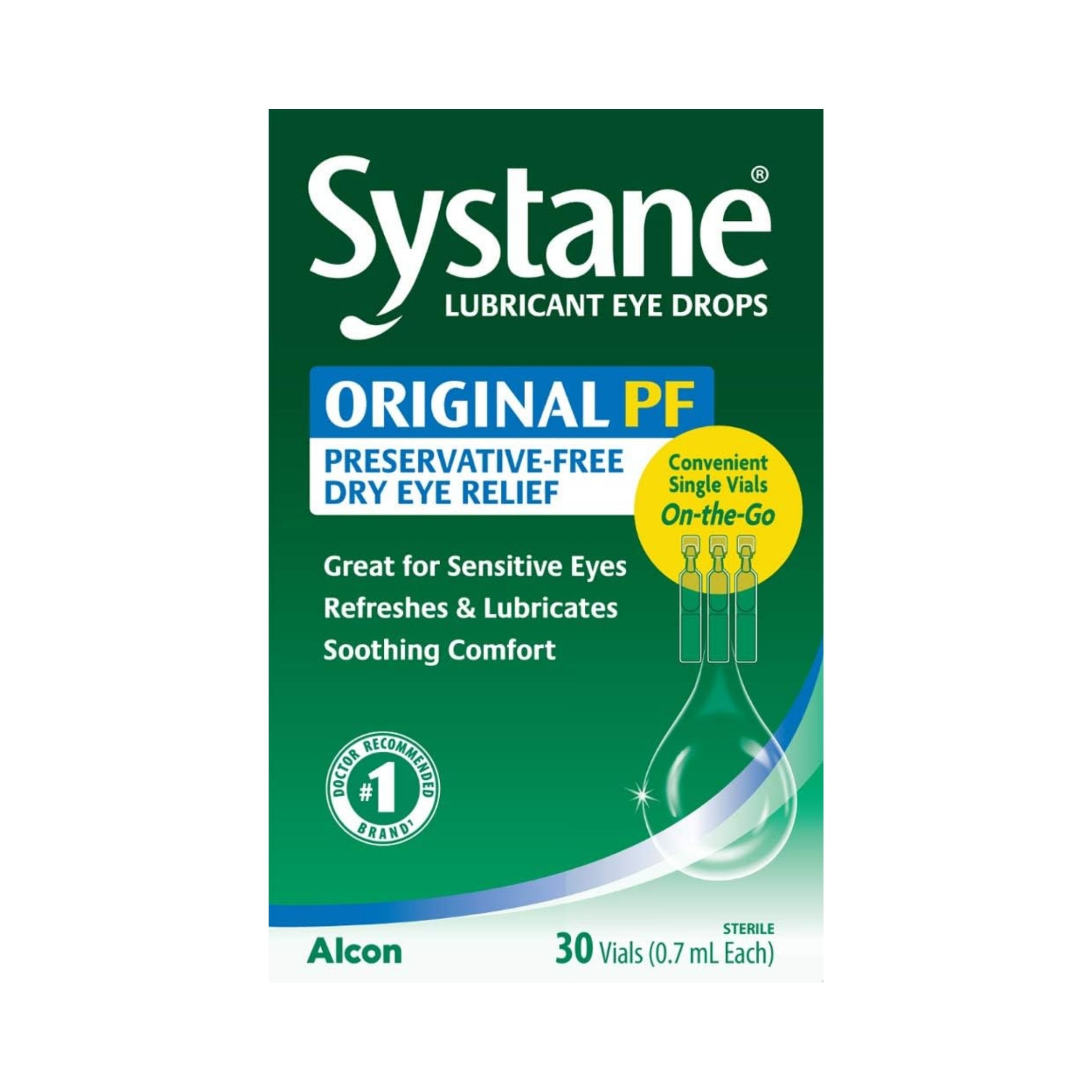 Systane Eye Drops, Lubricant, Vials