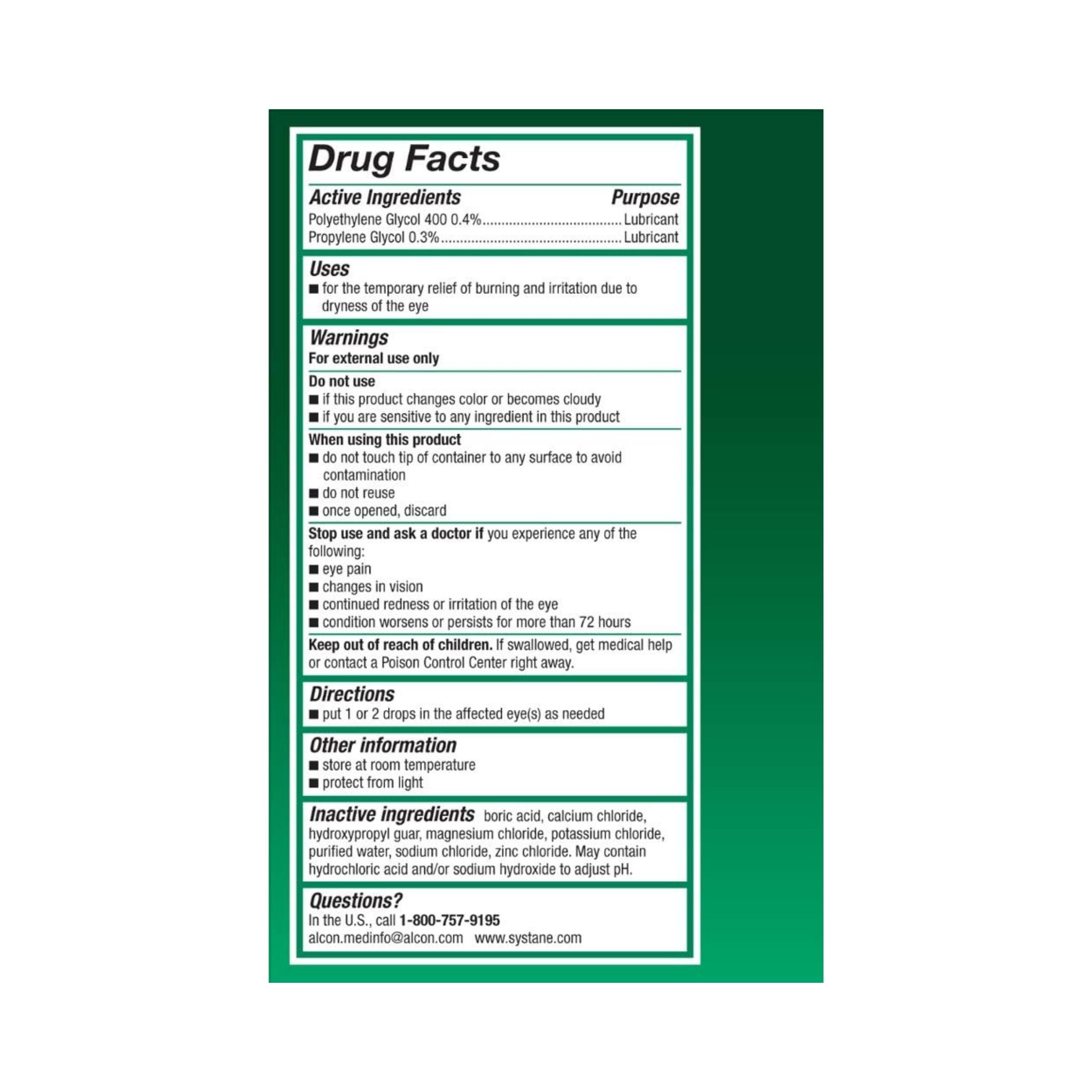 Systane Eye Drops, Lubricant, Vials