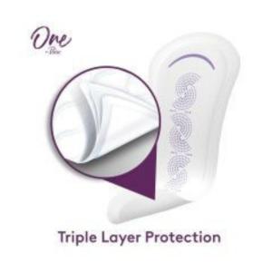 One by Poise Liners, 2 In 1, Extra Coverage, Long Length