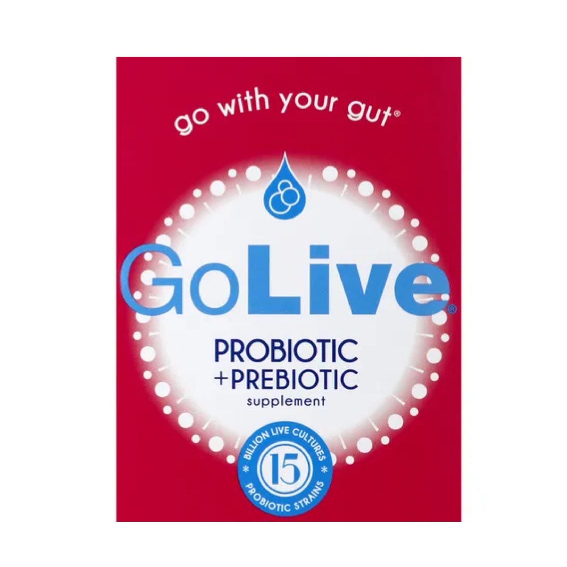GoLive Probiotic + Prebiotic Supplement Packets Berry Pomegranate
