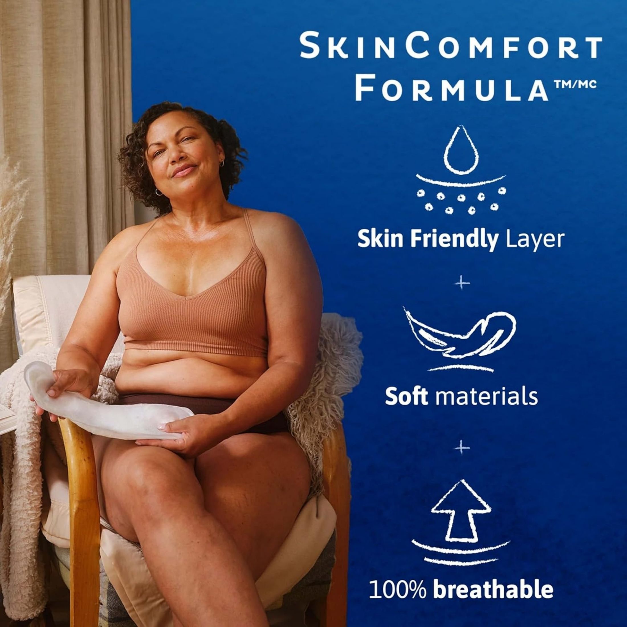 Tena Bladder Control Pad 11 Inch Length Moderate Absorbency 54284, Case Of 6