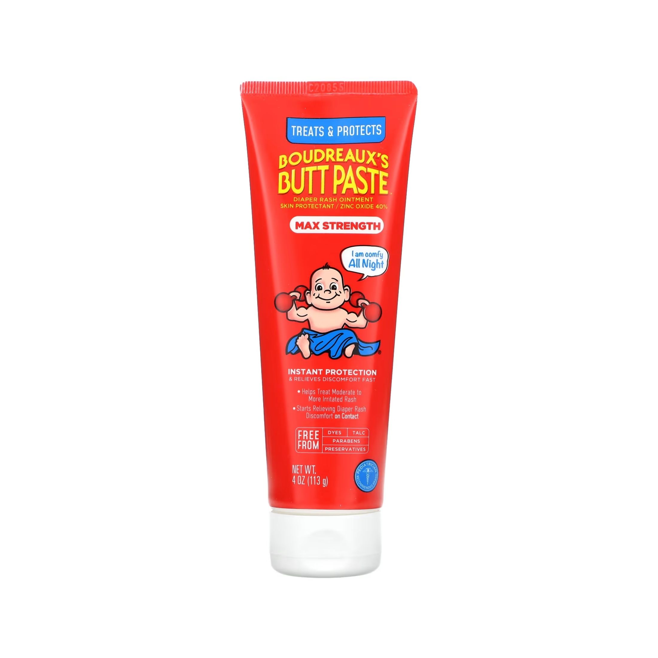 Boudreaux's Butt Paste Max Strength Diaper Rash Cream Ointment