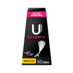 U by Kotex Balance Daily Wrapped Thong Panty Liners, Regular