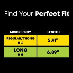 U by Kotex Balance Daily Wrapped Thong Panty Liners, Regular