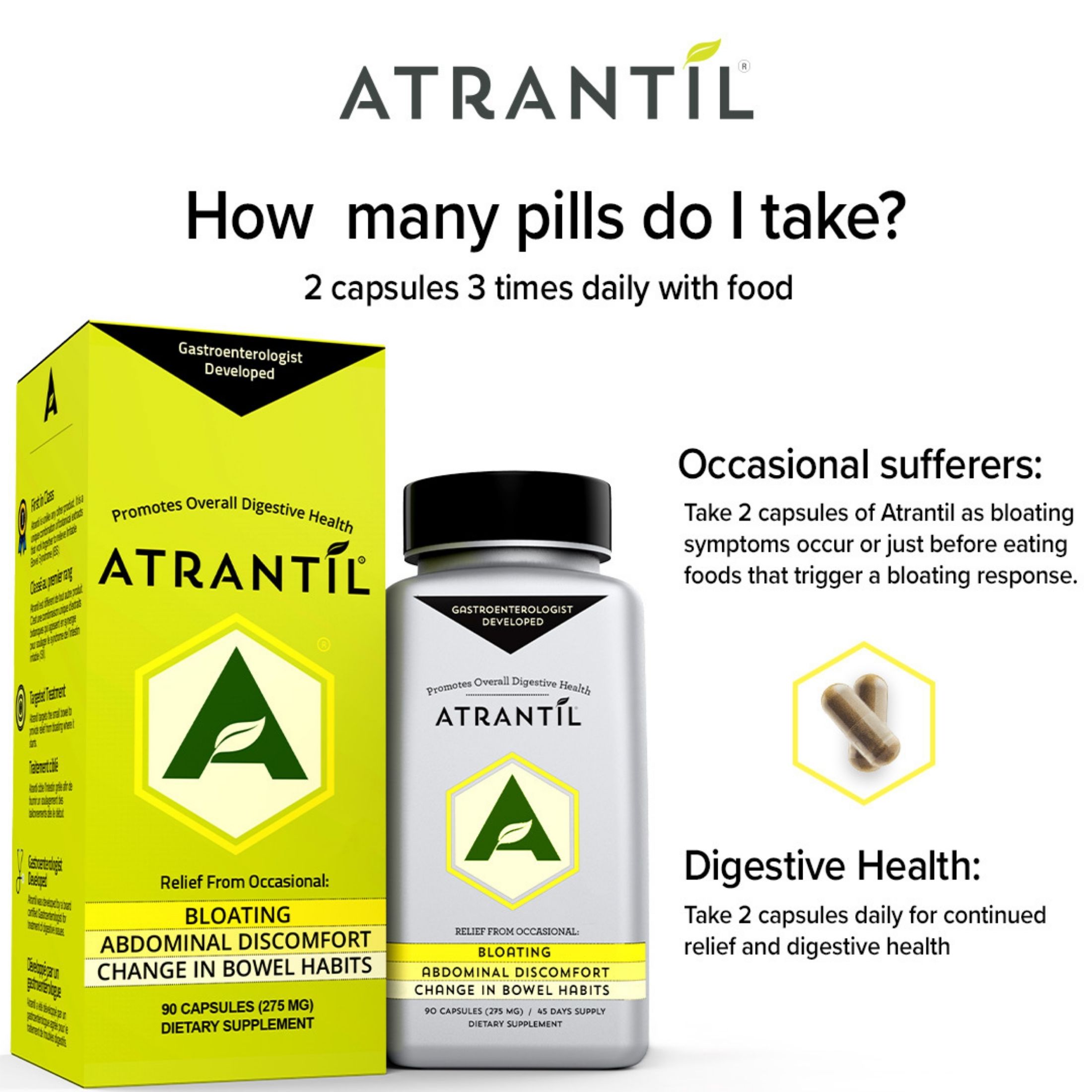 Atrantil Digestive Supplement 90 Capsules