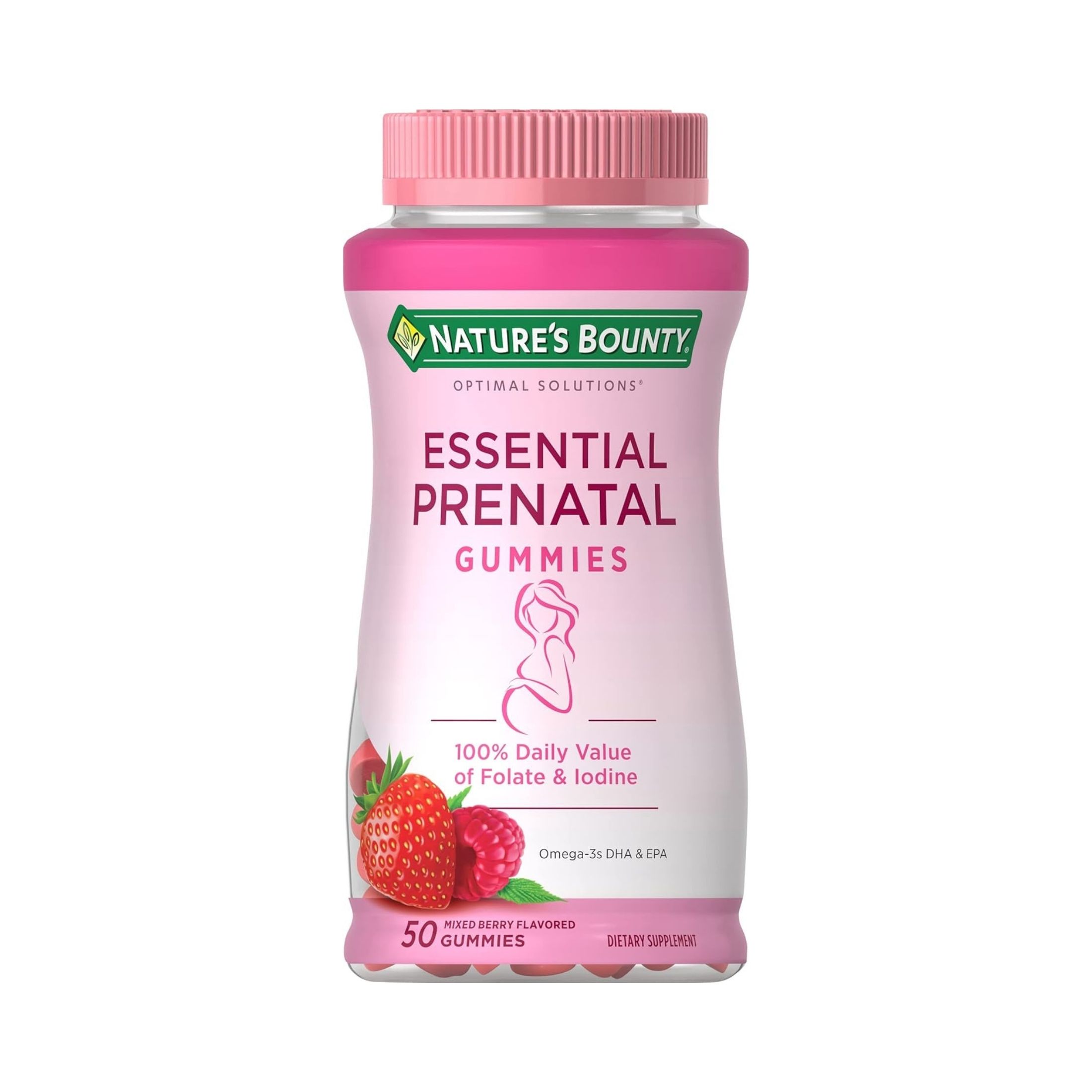 Nature's Bounty Optimal Solutions Essential Prenatal, Gummies, Mixed Berry Flavored