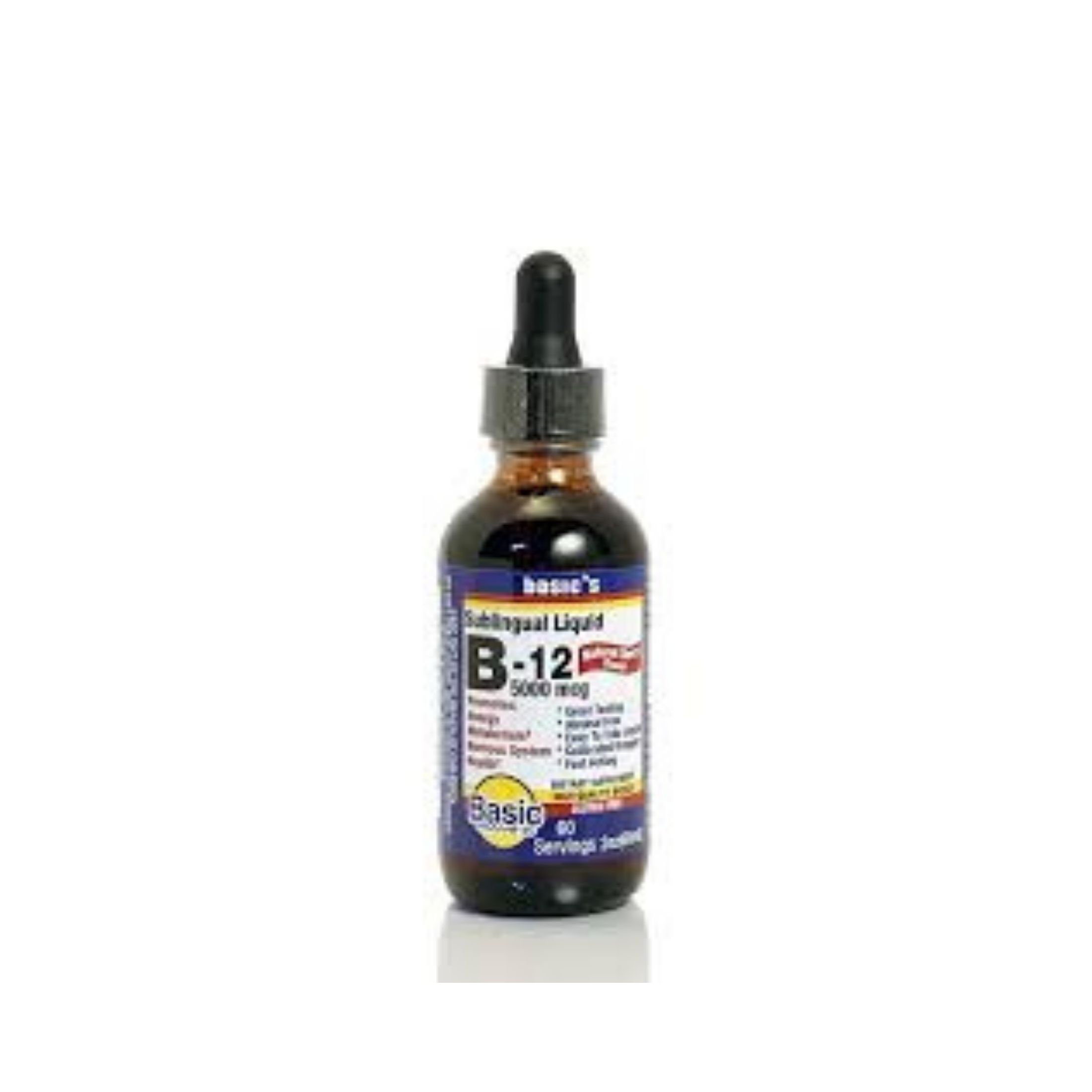Basic Vitamins B-12 5000 Mcg Liquid 2 Oz