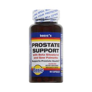 Basic Vitamins Prostate Support Capsules 60 Ct