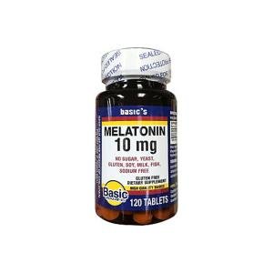 Basic Vitamins Melatonin Tablets, 10 Mg