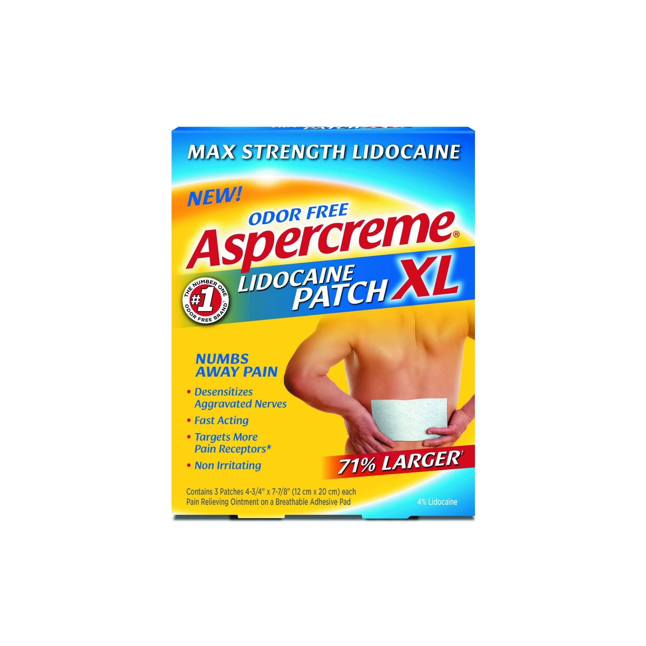 Aspercreme Lidocaine Patch XL