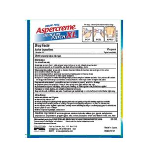 Aspercreme Lidocaine Patch XL