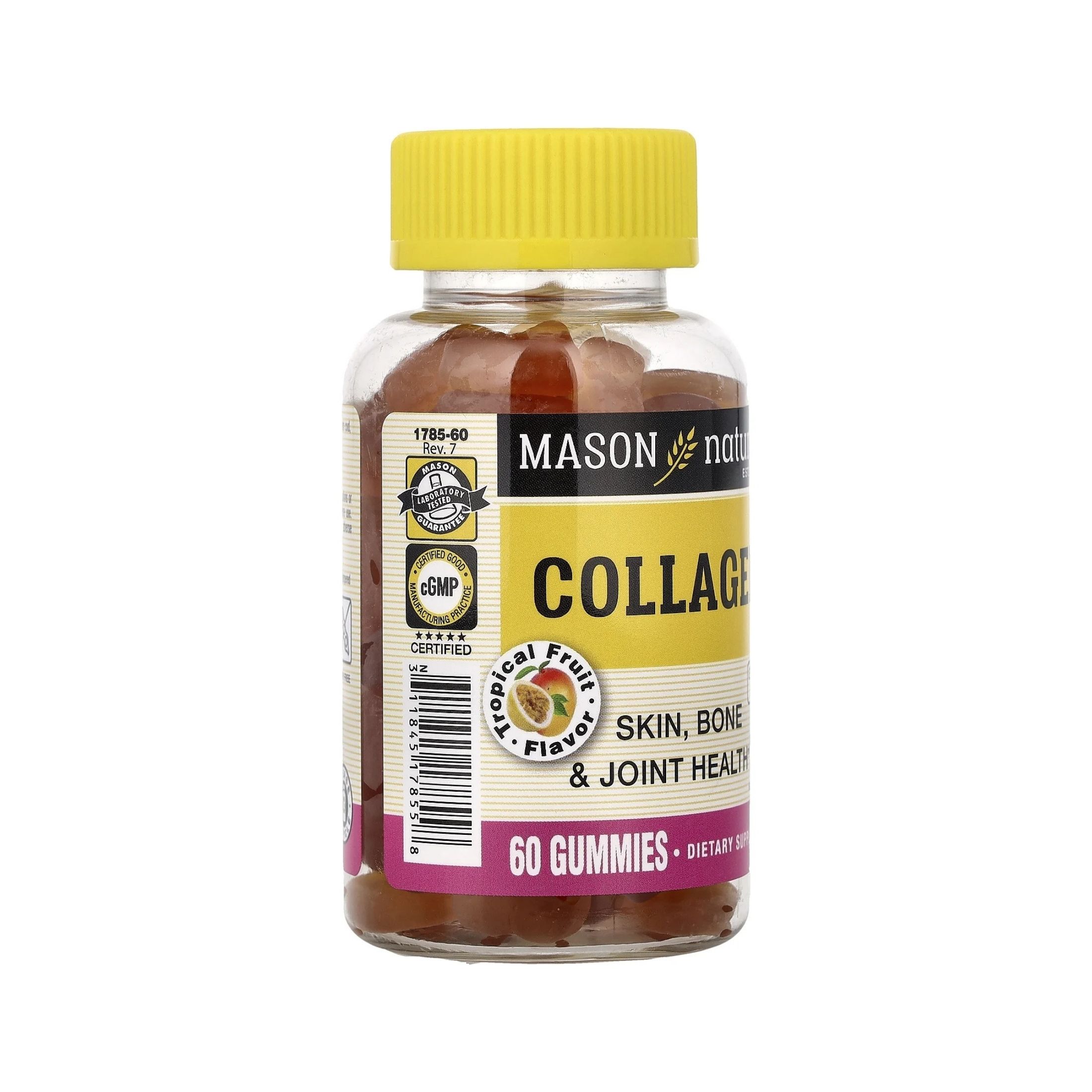 Mason Natural Collagen, Gummies, Tropical Fruit Flavor