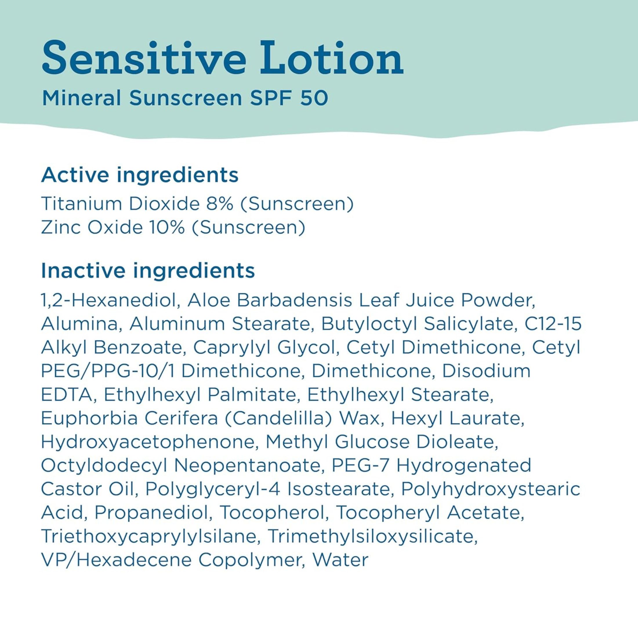 Blue Lizard Sensitive Sunscreen Lotion - SPF 30 - 3oz
