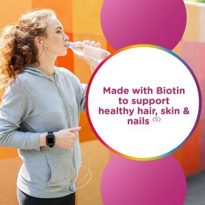 Centrum Multigummies, Dual Action, Multi + Beauty, 2500 Mcg, Gummies, Natural Cherry, Berry & Orange Flavors