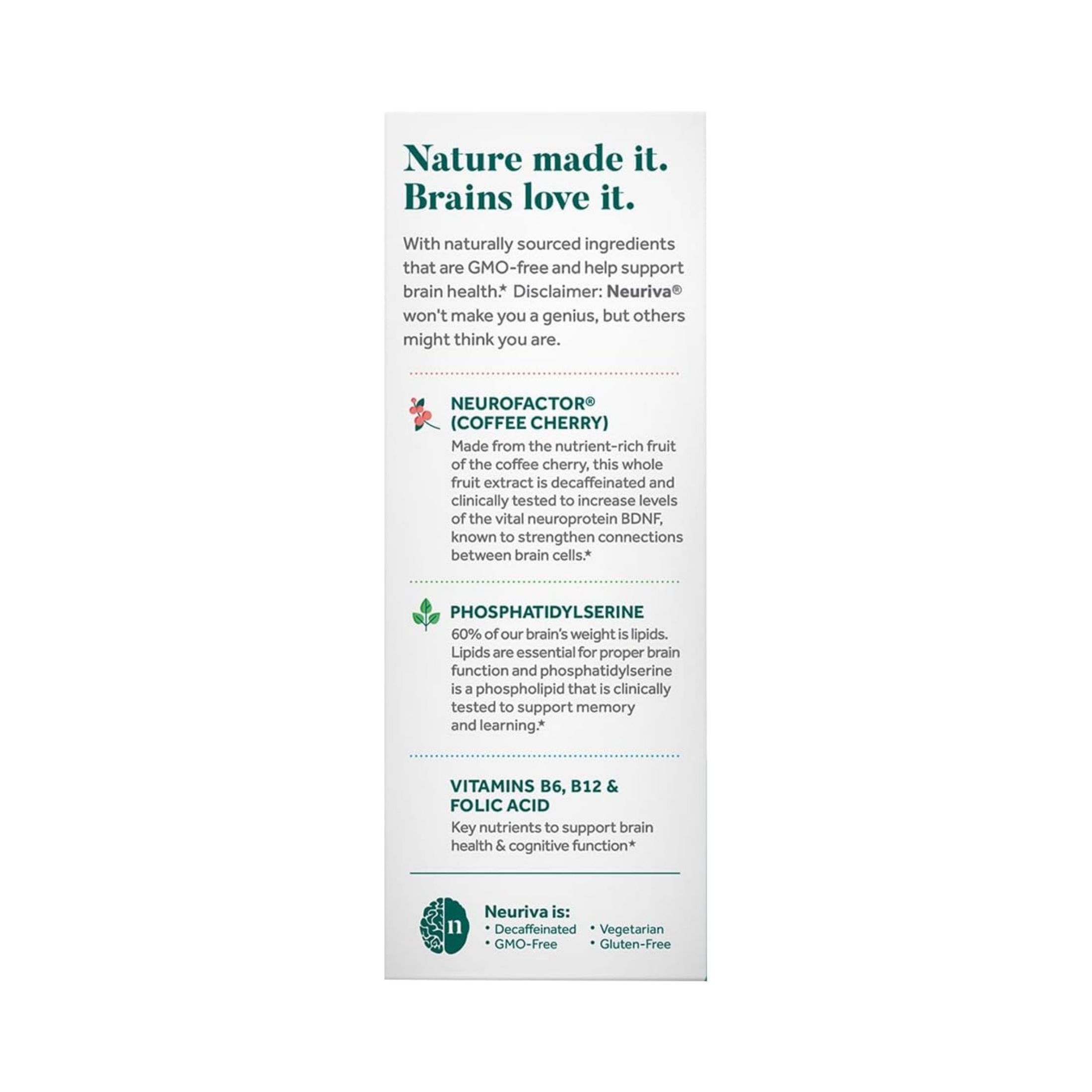 Neuriva Plus Brain Performance Supplement 30 Capsules