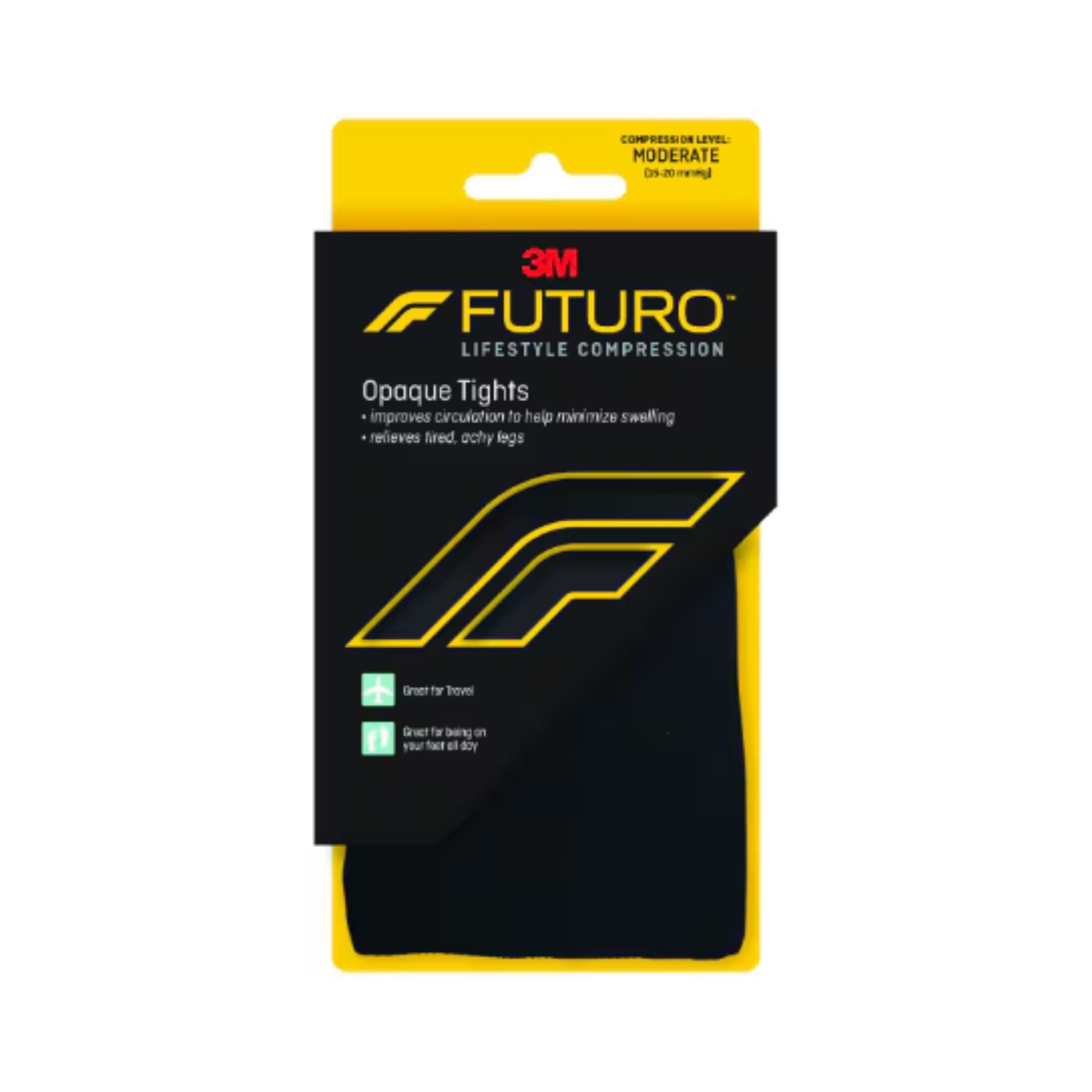 Futuro Pattern Tights Black - Medium