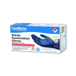 CareMates Powder Free Nitrile Examination Gloves Small